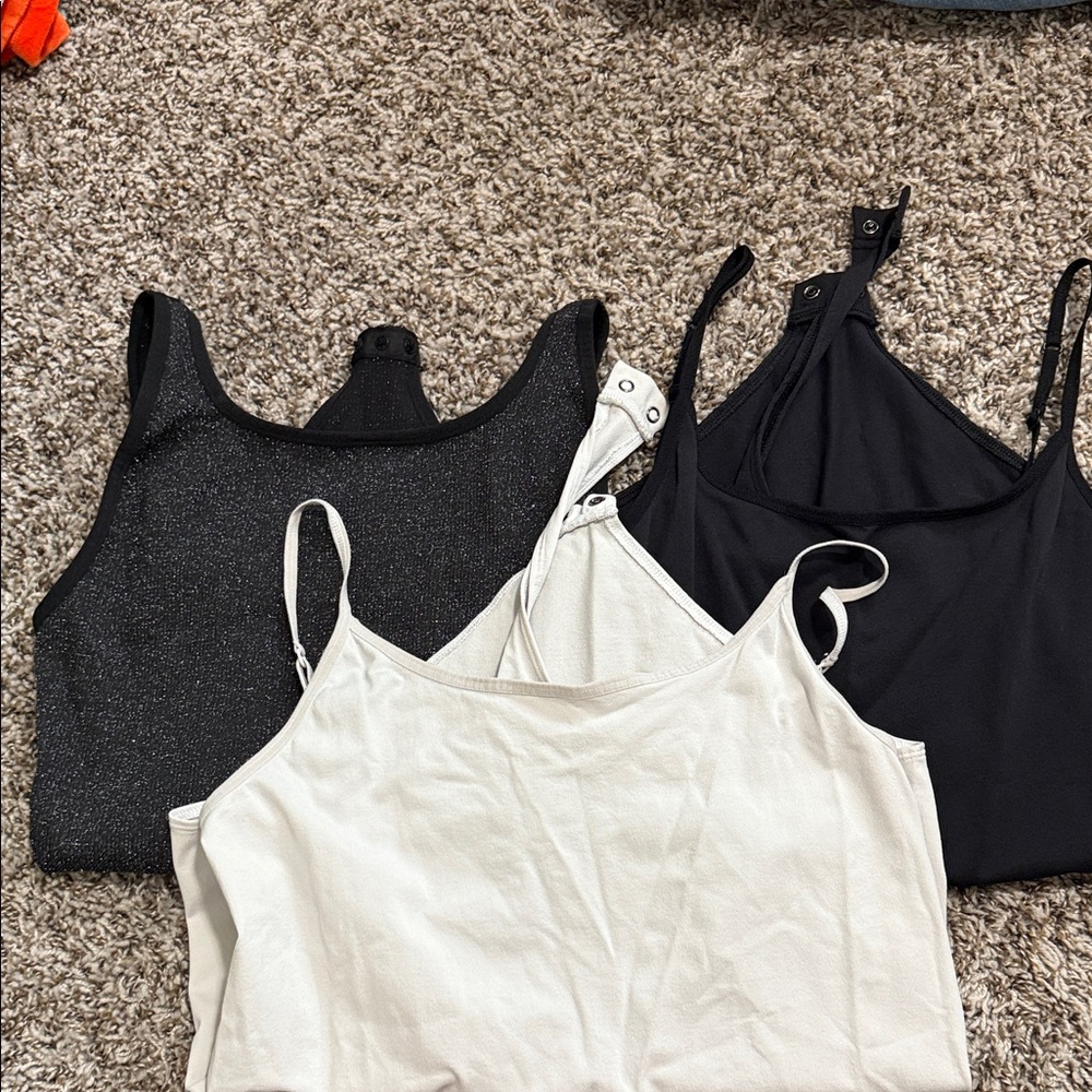 SO Women's Black, White, and Glitter bodysuits
